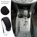 Miniatyrbild 3 av 5: Äkta läder Automatväxellåda Bil Växelspaksknopp För Toyota Corolla Yaris RAV4 Camry För Lexus LS400 LX570 RX350 Ny-Matt Silver svart Matte Silver black