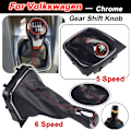 Miniatyrbild 5 av 5: För VW Golf 6 Golf 5 A5 MK5 GTI GTD R32 2004-2008 Scirocco MT 5 6-växlad växlingsknopp Växelspak Damask Cover Krage-Matt-5 Speed-Stövel Matte-5 Speed-Boot