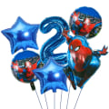 Miniatyrbild 4 av 7: 6st Marvel Super Hero Spiderman Set Barn Födelsedagsfest Dekoration Baby Shower Uppblåsbar Pojkar Toy Globos 2
