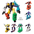 Miniatyrbild 1 av 7: Transformation Defensor IDW Combiner 6in1 set War Team Collection TF Modell Action Figur Robotleksaker 5IN1 Bil 901 NO LÅDA 6IN1 Bruticus