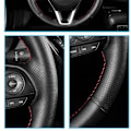 Miniatyrbild 4 av 6: Handsytt svart konstläder Antisladd cover för Mazda CX-30 CX30 2020 Mazda 3 Axela 2020