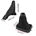 Miniatyrbild 3 av 5: Växelspaksknopp Damask Boot Parkering Handbroms Cover Case Krage För Vauxhall/Opel Astra II G 1998 1999 2000 2001 2002 2003-2010-växel damask gear gaiter