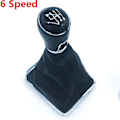 Miniatyrbild 1 av 5: Växlingsknapp Spak Skifter Stick Damask Boot Cover Krage För Volkswagen VW Passat B7 2011 2012 2013 2014 2015 Car Styling-Combo 6 Speed Combo 6 Speed