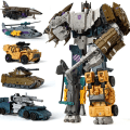 Miniatyrbild 7 av 7: HZX Transformation Anime Bruticus IDW 5 IN 1 5IN1 set War Team Robot Toys KO Collection TF Action Figure Barn Present B105 NO BOX