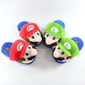 Miniatyrbild 7 av 7: Super Mario Bros Tecknad Tofflor Vinter Kvinnor Män Rolig Söt Hem Plysch Sko Barn Inomhus Tofflor Tecknad Plysch Par Tofflor Luigi 36-41 Adult