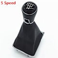 Miniatyrbild 1 av 5: Växlingsknapp Spak Skifter Stick Damask Boot Cover Krage För Volkswagen VW Passat B7 2011 2012 2013 2014 2015 Car Styling-Combo 5 Speed Combo 5 Speed