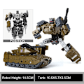 Miniatyrbild 1 av 7: Haizhixing 5 IN 1 Transformation Bruticus 5IN1 Sets Flygplansbilar Tank Robotleksaker War Team TF Action Figure I lager B105 NO BOX