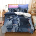 Miniatyrbild 4 av 7: Anime Naruto Sängkläder Set för barn Pojkar Dubbelt cover Täcken Set Akatsuki Itachi Sasuke Kakashi Lakan Baby Överkast P EU Double 200x200cm
