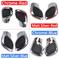 Miniatyrbild 4 av 5: DSG Växelspak Krom Med Läder Växellåda Cover För VW Golf 6 7 R Passat B7 B8 CC R20 För Jetta MK6 GLI TIGUAN-Matt Silver-strip Matte Silver-strip