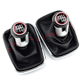 Miniatyrbild 2 av 5: För Volkswagen VW 1999-2004 Golf 4 IV MK4 GTI R32 Bora Jetta MT 12mm 5/6-växlad bil växlingsknopp Spak Växlingsreglage Gaitor Boot-5 Speed--H 5 Speed--H
