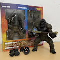 Miniatyrbild 6 av 7: SHM Kong From Godzilla Vs Kong 2021 Film PVC Action Figur Kaiju Monsterverse Dinosaur Model Samlarobjekt Action Leksaker Presenter C No box