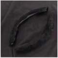 Miniatyrbild 1 av 7: (svart flanell) Universal Antisladd rattförstärkare cover Modifierad tillbehör dekoration för Tesla Model 3 YSX black flannelette