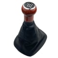 Miniatyrbild 1 av 5: För Volkswagen VW Passat B5 B5.5 1998 1999 2000 2001 2002 2003 2004 2005 Växelspaksknopp med kragar Spak Växel damask Boot-6 Speed Black B 6 Speed  Black B