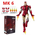 Miniatyrbild 1 av 7: ZD Toys Iron Man Series Joint Movable MK1 MK2 MK3 MK4 MK5 MK6 MK7 MK42 MK43 MK50 Film Action Figur 7 Inches Mark Dolls ZD MK6