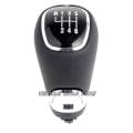 Miniatyrbild 1 av 5: För Skoda Octavia A7 MK3 2013 2014 2015 2016 2017 Car-Styling 5/6-växlad bilväxelspaksväxelspak med PU-läder Gaitor-6-växlad knopp 6 Speed Knob