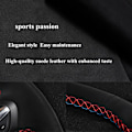 Miniatyrbild 4 av 6: Cover Äkta Läder Mocka För Audi A2 8Z A3 8L Sportback A4 B6 Avant A6 C5 A8 D2 TT 8N S3 S4 RS 4 RS 6