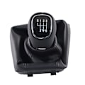 Miniatyrbild 4 av 5: Krom & läder Bilväxlingsknapp Växelspak Gaitor Boot Cover för Skoda Octavia A7 MK3 2014-2017 dekorationstillbehör-6-växlad set 6 speed set