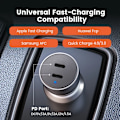 Miniatyrbild 4 av 7: Ugreen 40W PD-billaddare Snabbladdning 4.0 3.0 för Xiaomi QC4.0 QC3.0 Typ C PD Billaddning för iPhone 13 12 Xs 8 PD-laddare Dual PD3.0 20W