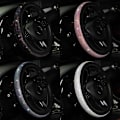 Miniatyrbild 3 av 7: (WT)37/38mm Universal Cover PU Läder Strass Diamantimitation Case Auto Interiör Inredning Bil Styling WT