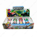 Miniatyrbild 5 av 7: 8 st/lot Super Mario-serien Leksaksbilsmodell Glidande Racingbilar Tecknad filmkaraktär Anime Figur KARTING Samla leksaker Presenter 8pcs cars no box