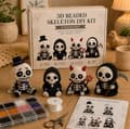 3D Skeleton Bead Kit DIY Craft Beads Set Handmade Halloween Art Toy Creative Gift Set B Set B