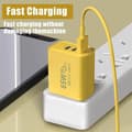 Miniatyrbilde 4 av 10: 65W USB C-lader Hurtiglading EU-plugg PD USB-C Type-C Hurtiglading yelllowB EU-PLUGG yelllowB EU PLUG
