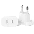 Europeisk standard vit kontakt 4,0 mm reseadapter