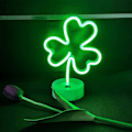 Pikkukuva 1 / 4: LED Kaktuksen Muotoinen Neonkyltti Valo Jalustalla Pöytäkoriste Yölamppu Paristoilla/USB Neonvalot