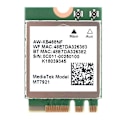 Miniatyrbillede 1 af 4: MT7921 WIFI6 2.4G 5G Gigabit Netværkskort M2 5.2 BT Netværkskort