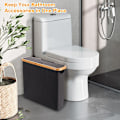 Miniatyrbillede 2 af 5: Toiletpapir opbevaring, til op til 12 mega ruller, 43,5 x 14,5 x 3 (sort)