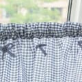 Hålfria köksgardiner i spetsfärdiga kaffegardiner Blå 106*45cm Blå 106*45cm