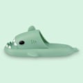 Miniatyrbild 4 av 7: Hajtofflor för pojkar och flickor, Shark Flip Flops för män och kvinnor, Shark Slippers, Bekväma halkfria pool-hajsandaler med tjock sula för sommaren Matcha Green 40/41