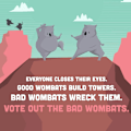Miniatyrbilde 3 av 4: Hand to Hand Wombat - 3-6 Spillere - Alder 7+ - 15 Minutter Spilletid - Et Spill om Samarbeid og Bråkmakere - Selskapsspill, Familie Spillkveld