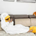 Miniatyrbillede 3 af 4: Hvide and pyjamas til mænd og kvinder, flannel sovepose, sjovt ét-delt pyjamas M