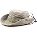 Miniatyrbild 1 av 4: Solhatt i bomull UV-skydd Sommarhattar Strandhatt Safari Boonie Hatt Hopfällbar Fiskehatt med Andningsbart Mesh och Justerbar Hakrem Khaki