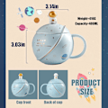 Pikkukuva 2 / 4: Söpö keraaminen avaruusmuki, kawaii, astronautti kahvikuppi, 400 ml (valkoinen)