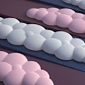 Miniatyrbillede 3 af 9: Cloud Håndledsstøtte Combo Musemåtte med Håndledsstøtte Ergonomisk Smertelindring Sødt Skrivebordstilbehør Skridsikkert Sæt Black