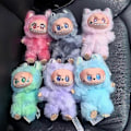 Miniatyrbillede 4 af 5: 2025 Ny 3.0 Rabubu Plysdukke Nøglering 3. generation Heartbeat Macaron Happy Guess Series Vinyl Plyslegetøj Trendy Play A3