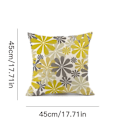 Pikkukuva 2 / 6: Tyynynpäällinen - Pellava - 4 kpl:n setti - Harmaa - Neliö - Boho-kuvio - 45x45cm