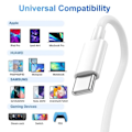 Miniatyrbilde 3 av 9: 2-PAK 2m hurtigladekabel USB-C til USB-C Hvit