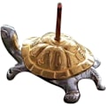 Miniatyrbillede 1 af 5: Skildpadde røgelsesbrænder, skildpadde røgelsespindeholder | Bærbar aromaterapi bronze skildpadde dekoration, røgelsesholder