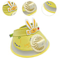 Miniatyrbild 3 av 5: Solskärm Keps med Fläkt USB-driven Solhatt Inbyggd Fläkt för Flickor Pojkar Barn Strand Rosa Yellow M