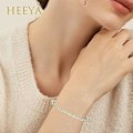 Miniatyrbillede 3 af 3: Armbånd til Kvinder Sterling Krystal Slider Armbånd Dame Armbånd Diamant Zirconia Dame Armbånd Fødselsdagsgaver til Mor Søstre Yellow