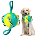 Miniatyrbild 1 av 4: Pedagogiska leksaker för husdjur, utomhusträning, interaktiv frisbee, hundleksaksboll Green and yellow