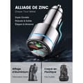 Miniatyrbilde 4 av 5: Bluetooth FM-sender - TANDE - Bluetooth 5.3 - PD 30W Type-C - QC3.0 18W - Helt i metall