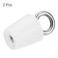 Miniatyrbilde 3 av 5: Konisk Propp Silikon Gummipropp 19mm til 26mm Solid Badekarpropp med Ring, Hvit 2 stk