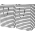 Miniatyrbild 1 av 3: Stor Tvättkorg, Tvättkorgar för Handdukar Sängkläder Smutsiga Kläder, Tvättkorg, Tvättbehållare Grey