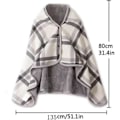 Miniatyrbild 2 av 5: Lady Multifunktionell Dubbelskiktad Tartan Rutig Filt, Halsduk Sjal Bärbar Filt Mjuk Sjal, Stor Varm Mjuk Sjal Wrap, Filt Vinter Varm green