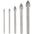 Miniatyrbillede 1 af 3: Sandblæste bor - 4/5/6/8/10 mm - Hårdmetal - Pakke med 5 - Præcis boring