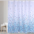 Miniatyrbillede 1 af 4: Mosaik Blå Bruseforhæng Anti-Skimmel, Meldug Resistente | Størrelse 180x180 cm (71 x 71 tommer) | Vandafvisende Stof | 100% Polyester (Mosaik Blå)